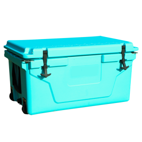 Hot Selling Blue color 65QT Outdoor cooler fish ice chest Box 2022 Popular Camping Cooler Box