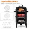 3-in-1 Charcoal BBQ Grill Cambo with Built-in Thermometer