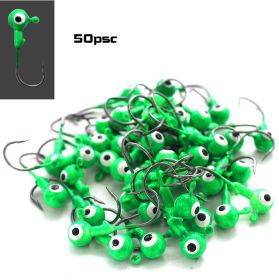 Five Color Fish Hook In Bulk (Option: Green-7g-50PCS)