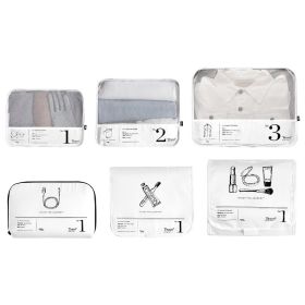 Convenient Waterproof Nylon Storage Bag (Option: 6pcs)