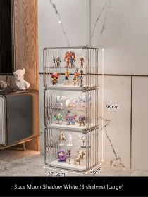 Acrylic Clear Glass Household Building Block Shelf (Option: 5style)