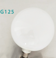 Milky White LED Glass Bulb Warm White Light Source (Option: G125-12W-White light)