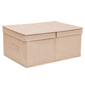 Drawer Closet Folding Storage Organizing Box (Option: Beige2-50x40x29cm)