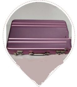 Fashion Personality Metal Card Holder (Color: Pink)