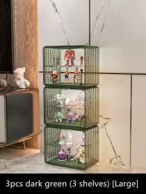 Acrylic Clear Glass Household Building Block Shelf (Option: 7style)