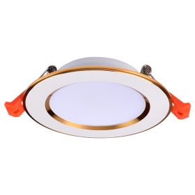 Creative Simple Anti-fog Straw Hat Downlight (Option: Warm white 6000K-5inches 15W)