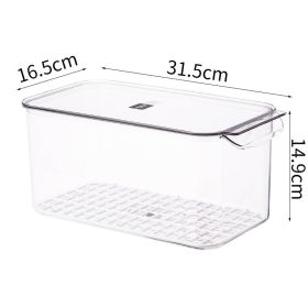 Large Capacity Sealed Food Storage Box With Lid (Option: 5.8LSingle Cell white)