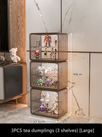 Acrylic Clear Glass Household Building Block Shelf (Option: 6style)