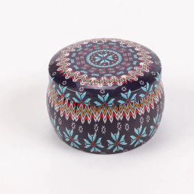 Household Fashion Personality 4oz Drum Jar (Option: Ethnic Style A4)